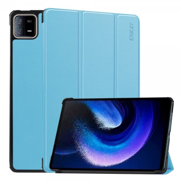 Enkay Xiaomi Pad 6 Fodral Trifold Ljusblå