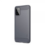Mofi Xiaomi Poco M3 Skal Borstad Kolfibertextur Grå