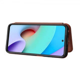 Xiaomi Redmi 10 Fodral Kolfibertextur Brun