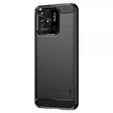 Mofi Xiaomi Redmi 10C Skal Borstad Kolfibertextur Svart