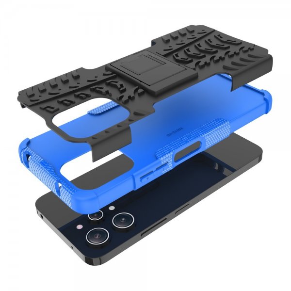 Xiaomi Redmi 12 Skal Däckmönster Stativfunktion Blå