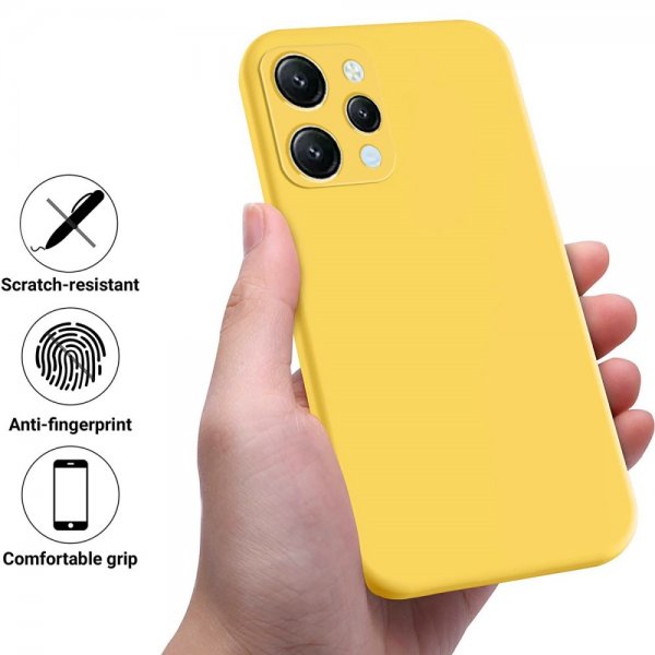 Xiaomi Redmi 12 Skal med Strap Silikon Gul