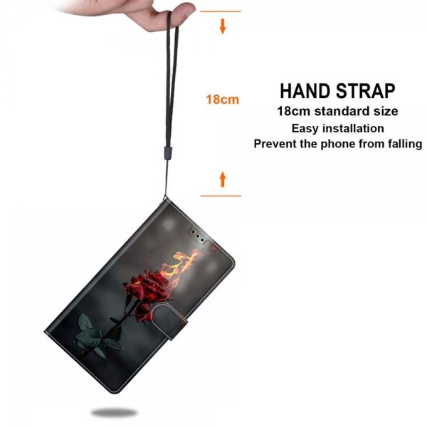 Xiaomi Redmi 12C Fodral Motiv Brinnande Ros