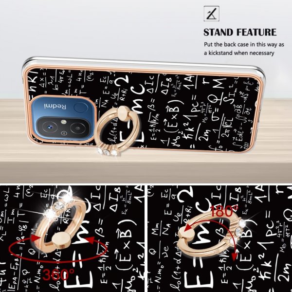 Xiaomi Redmi 12C Skal med Finger Ring Motiv Ekvationer