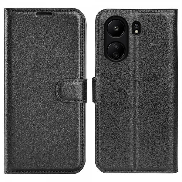 Xiaomi Redmi 13C Fodral Litchi Svart