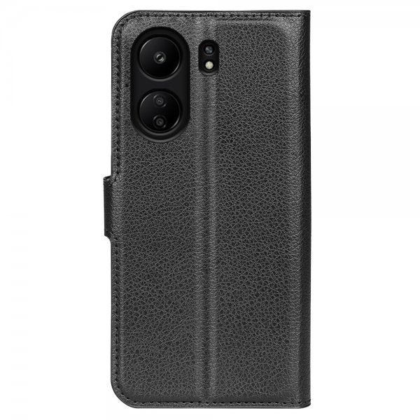 Xiaomi Redmi 13C Fodral Litchi Svart