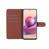 Xiaomi Redmi Note 10 5G Fodral med Stativ Brun