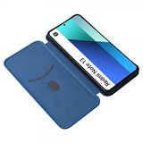 Xiaomi Redmi Note 13 4G Fodral Kolfibertextur Blå