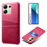 Xiaomi Redmi Note 13 4G Skal med två Kortfack Magenta