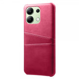 Xiaomi Redmi Note 13 4G Skal med två Kortfack Magenta