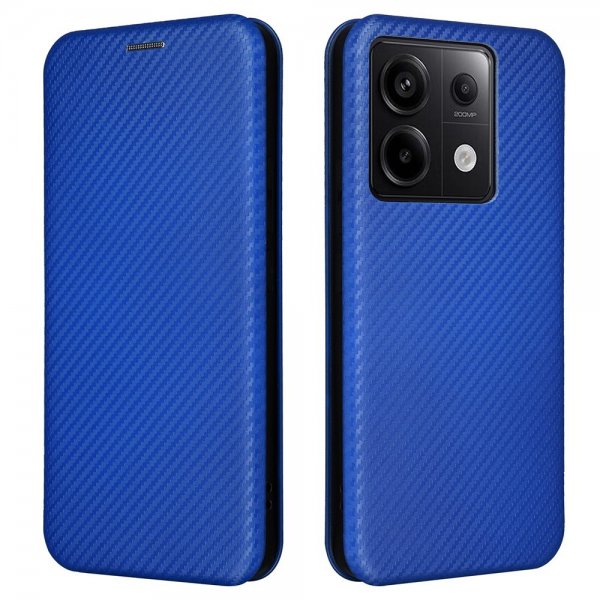 Xiaomi Redmi Note 13 5G Fodral Kolfibertextur Blå