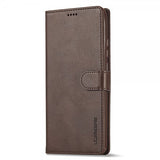 Lc.Imeeke Xiaomi Redmi Note 13 5G Fodral med Kortfack Stativfunktion Brun