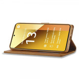 Lc.Imeeke Xiaomi Redmi Note 13 5G Fodral med Kortfack Stativfunktion Ljusbrun