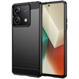 Xiaomi Redmi Note 13 5G Skal Borstad Kolfibertextur Svart