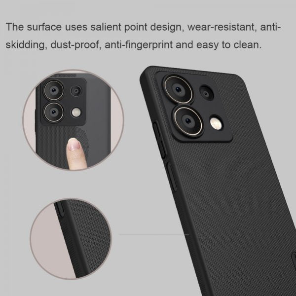 Nillkin Xiaomi Redmi Note 13 5G Skal Super Frosted Shield Svart