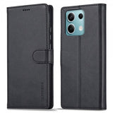 Lc.Imeeke Xiaomi Redmi Note 13 Pro 5G Fodral med Kortfack Stativfunktion Svart