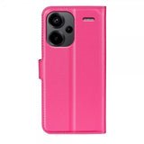 Xiaomi Redmi Note 13 Pro Plus 5G Fodral Litchi Magenta