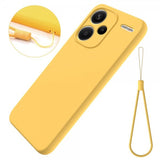 Xiaomi Redmi Note 13 Pro Plus 5G Skal med Strap Silikon Gul
