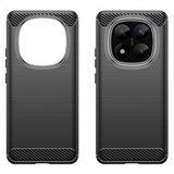 Xiaomi Redmi Note 14 Pro Plus 5G Skal Borstad Kolfibertextur Svart