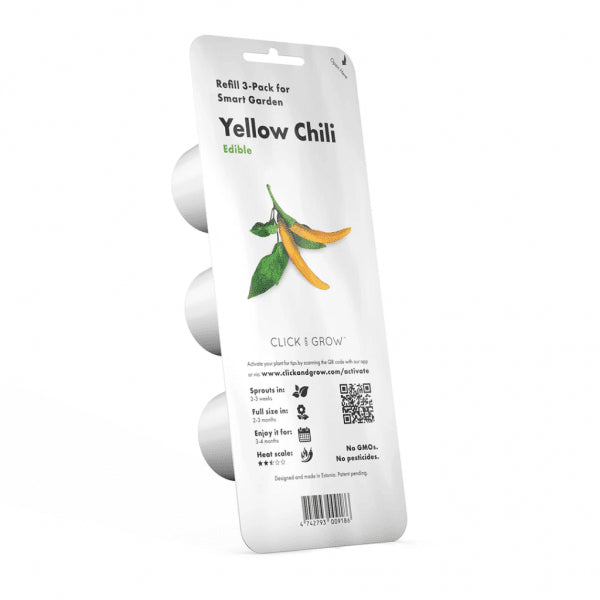 Click and Grow Smart Garden Refill 3-pack - Gul Chilipeppar