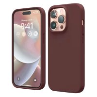 iPhone 14 Pro Skal Silikon MagSafe Brun