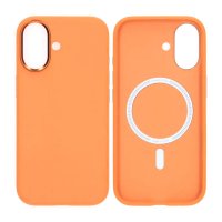iPhone 17 Skal Konstläder MagSafe Orange