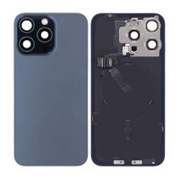 iPhone 15 Pro Max Baksida Glas Komplett OEM - Blå