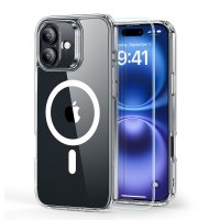 iPhone 16 Skal och Skärmskydd Classic Hybrid MagSafe Set Transparent