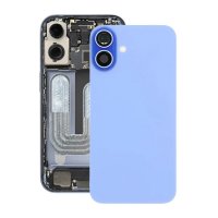 iPhone 16 Plus Baksida Glas med Magnet och Kameralins - Blå