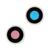 Kameralins med metallram iPhone 15 och 15 Plus - Gul