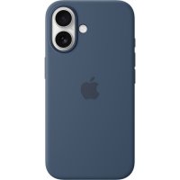Original iPhone 16 Skal Silicone Case MagSafe Denim
