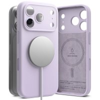 iPhone 17 Pro Max Skal Silicone Magnetic Lila