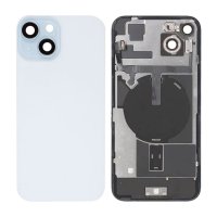 iPhone 15 Plus Baksida Glas Komplett - Vit