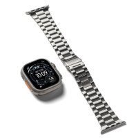 Apple Watch 44/45/46mm/Ultra 49mm Armband Metal One Air Silver