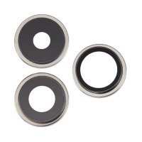 Kameralins med metallram iPhone 15 Pro - Vit