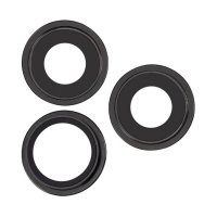 Kameralins med metallram iPhone 15 Pro Max - Svart
