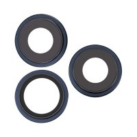 Kameralins med metallram iPhone 15 Pro Max - Blå
