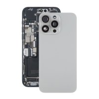iPhone 15 Pro Max Baksida Glas med Magnet och Kameralins - Naturlig Titan