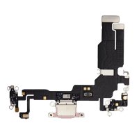 Laddkontakt med Flexkabel till iPhone 15 Plus - Rosa