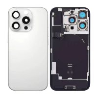 iPhone 16 Pro Max Baksida Glas med smådelar - Vit Titan