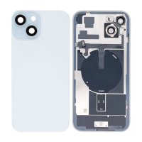 iPhone 15 Plus Baksida Glas med smådelar - Vit