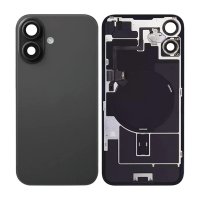 iPhone 16 Baksida Glas med smådelar - Svart
