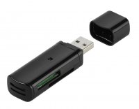 USB 2.0 Minneskortläsare Svart