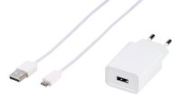 Laddare med Kabel Adaptive Fast Charger Set USB-C 15W 1m Vit
