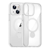 iPhone 13/iPhone 14 Skal Ringstativ MagSafe Transparent