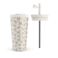 Flaska Termosmugg med Lock och Sugrör Derby Race