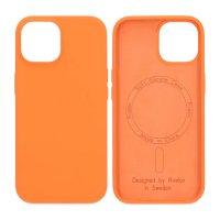 iPhone 15 Skal Silikon MagSafe Orange