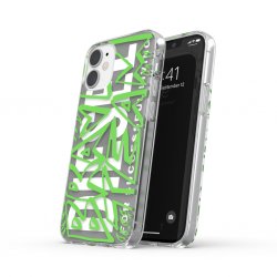 iPhone 12 Mini Skal Snap Case Clear AOP Black/Green