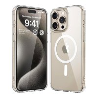 iPhone 15 Pro Skal TPU MagSafe Transparent