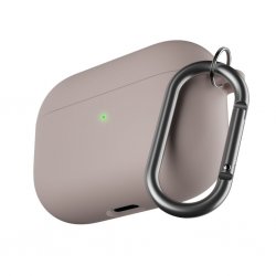 AirPods Pro Skal PodSkinz HyBridShell Series Keychain Case Pastellrosa